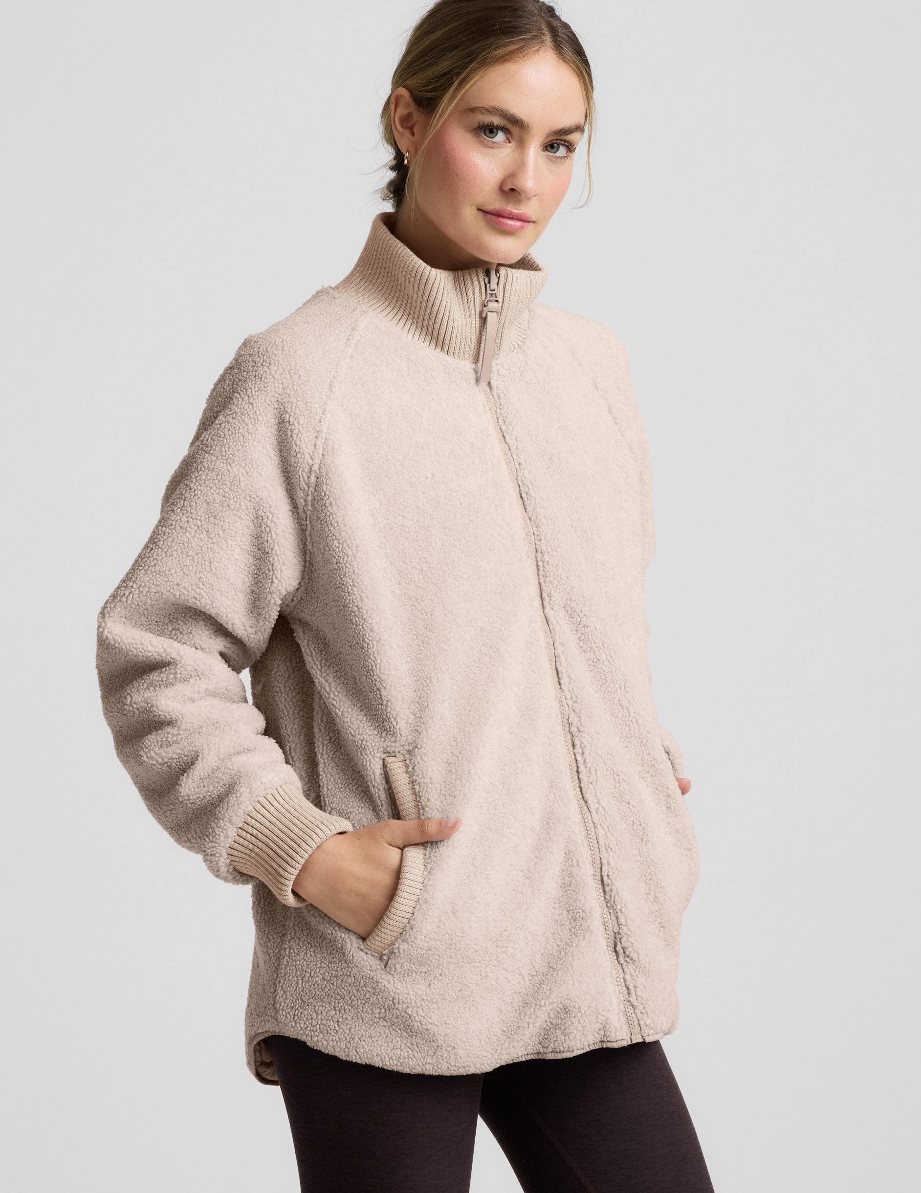 Beyond Yoga 2-Way Quilted Jacket