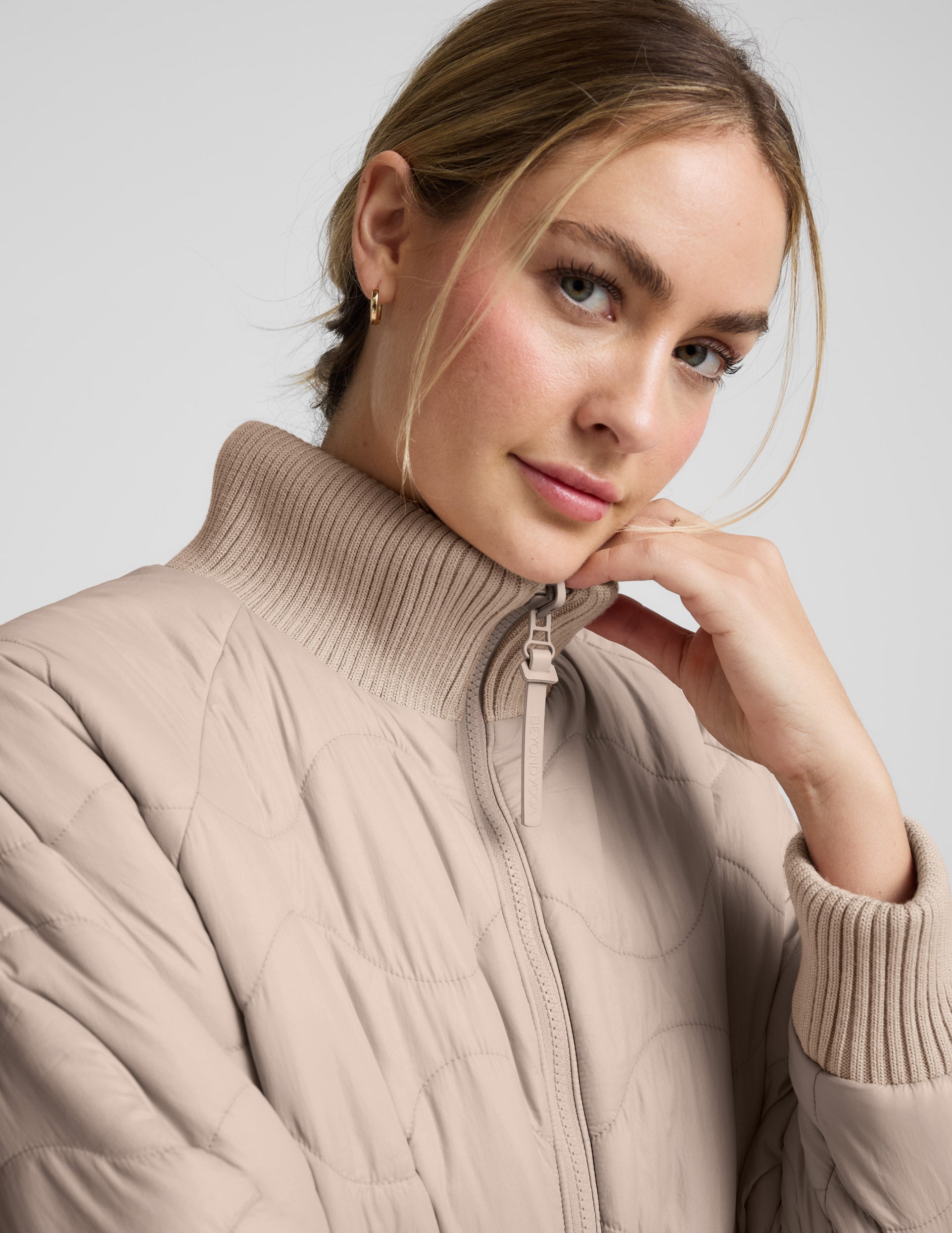 Beyond Yoga 2-Way Quilted Jacket
