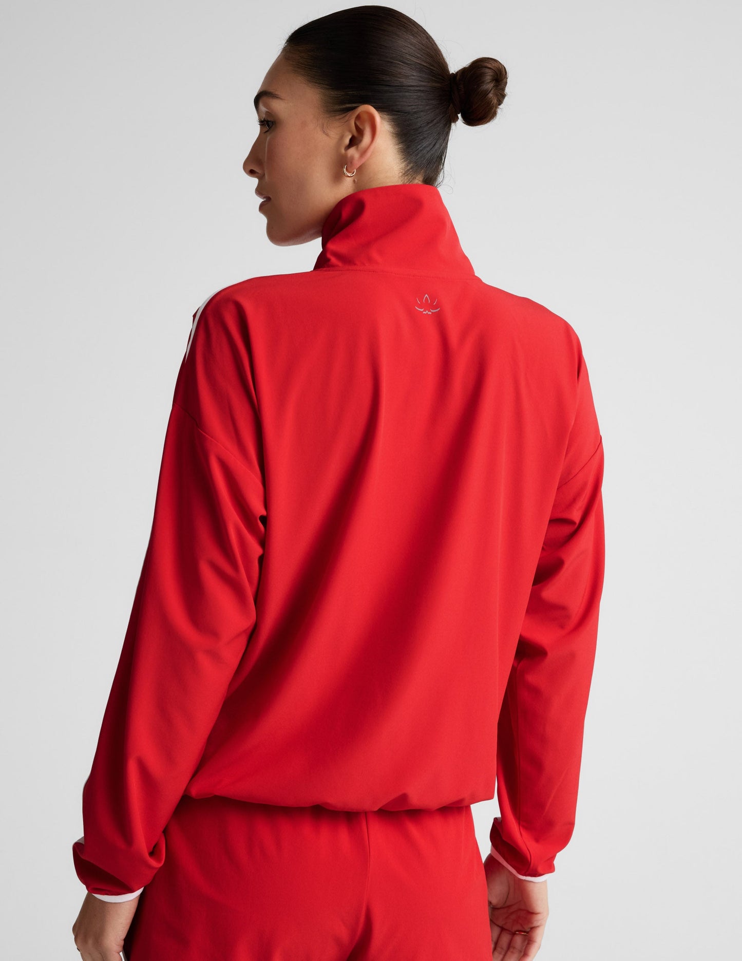 Beyond Yoga Stretch Woven Course Contrast Half Zip Pullover