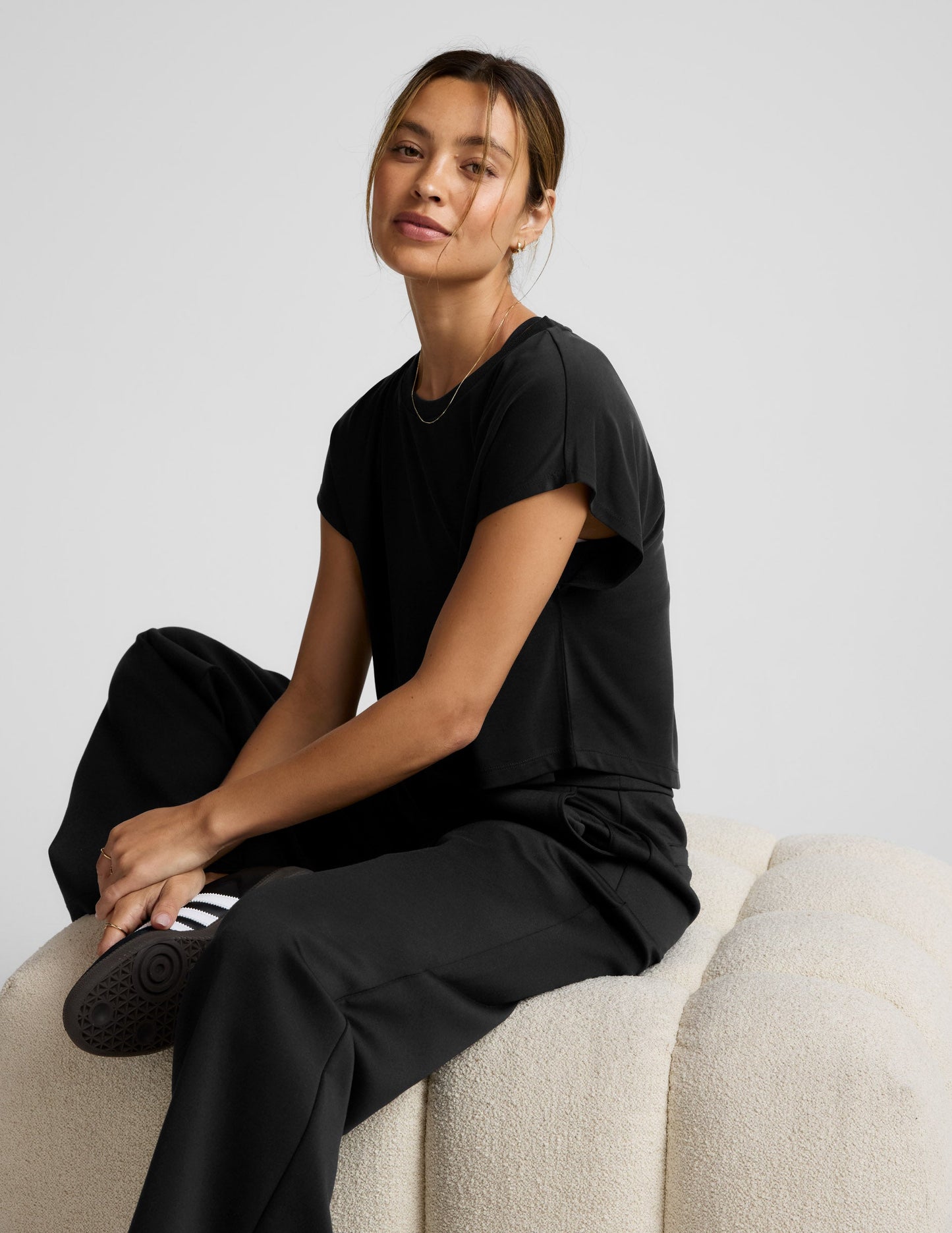 Beyond Yoga Studio Luxe Cropped Tee
