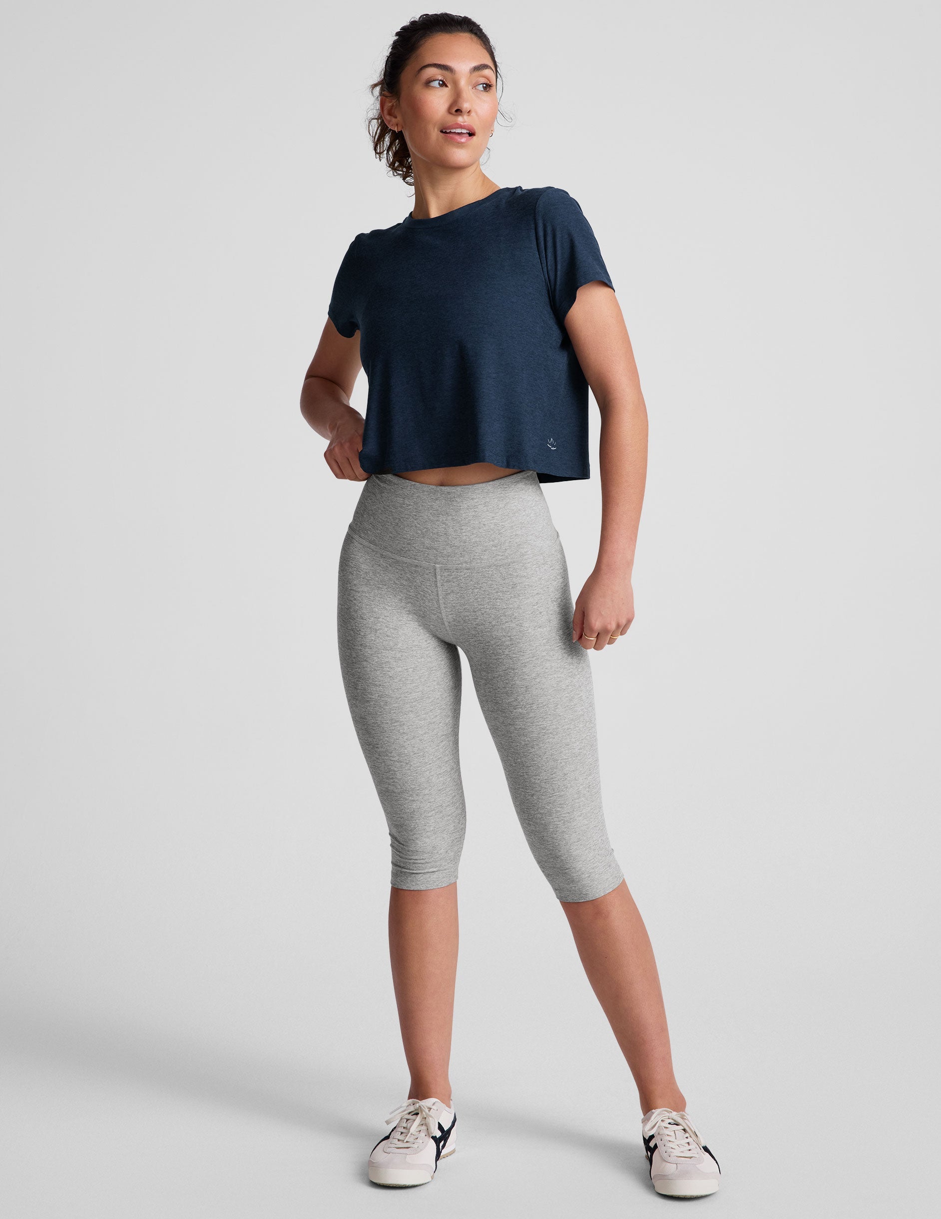 Beyond Yoga Featherweight Supreme Cropped Tee
