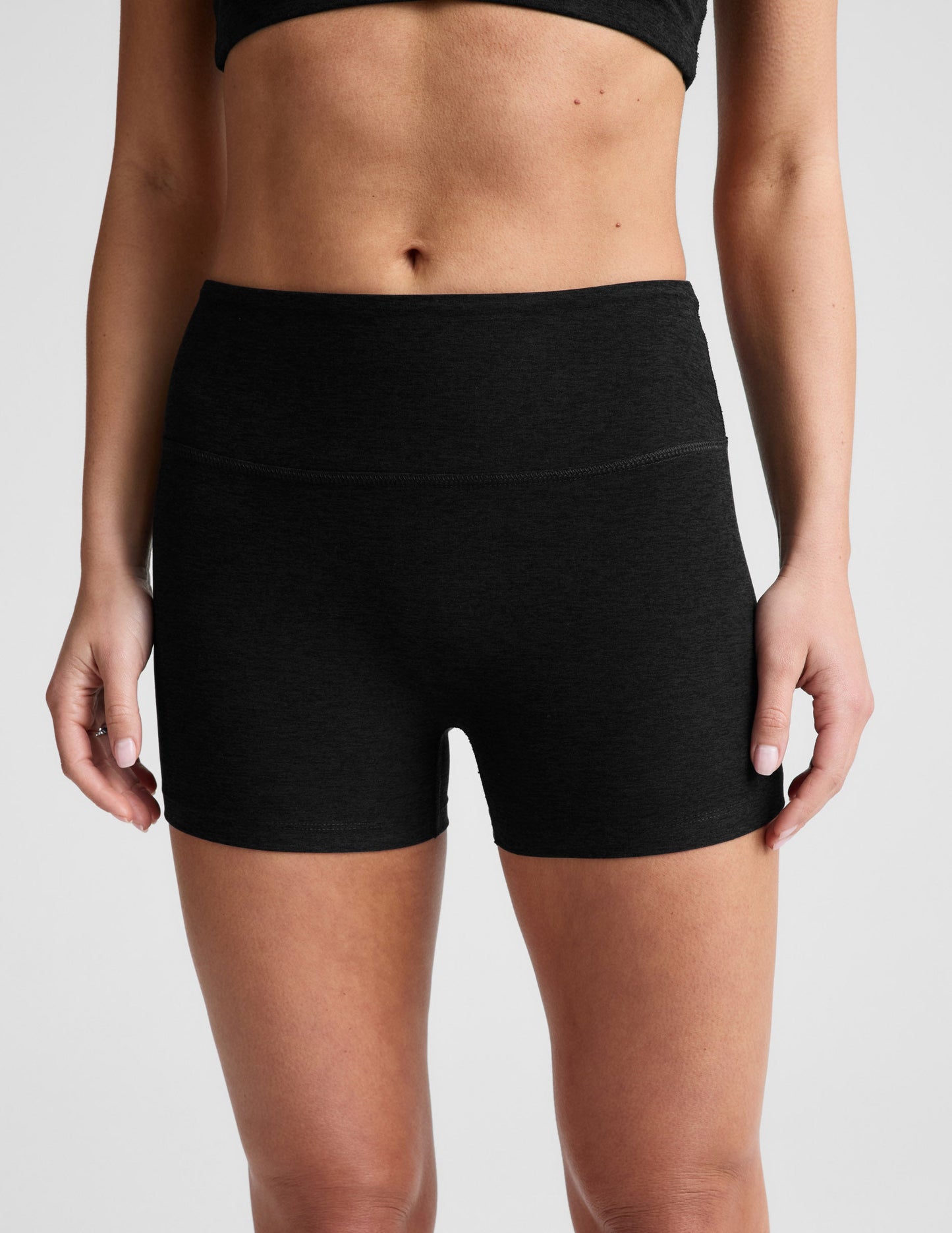 Beyond Yoga Women's Mid-Rise 3" Spacedye Shorts - Black