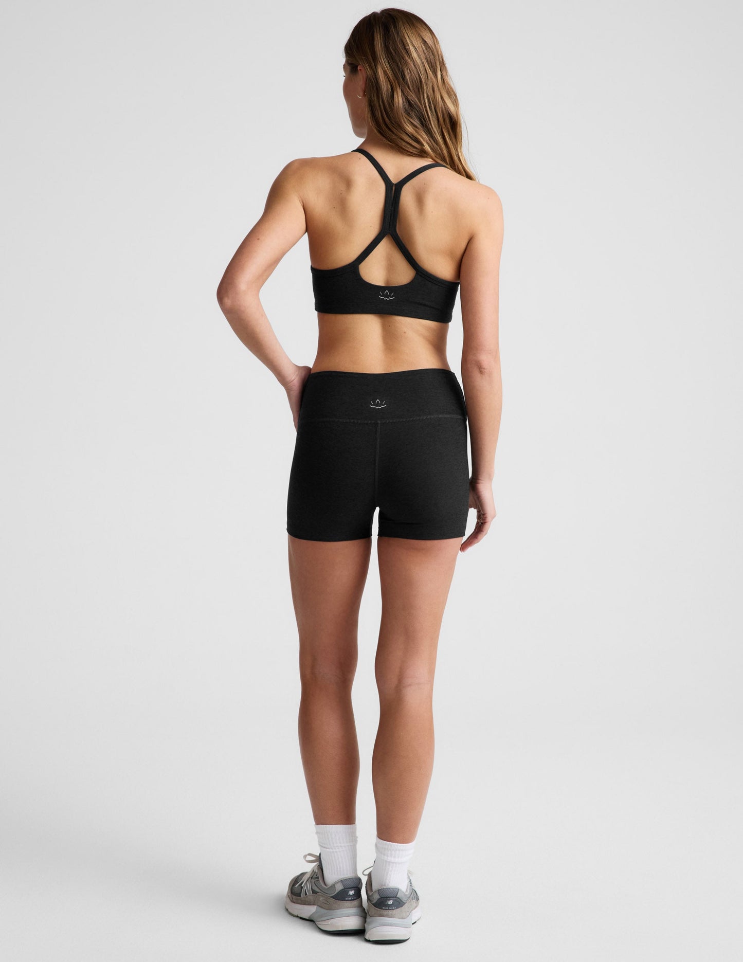 Beyond Yoga Women's Mid-Rise 3" Spacedye Shorts - Black