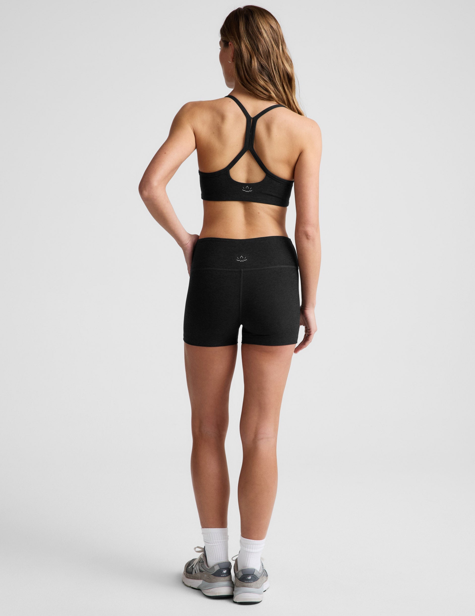 Beyond Yoga Women's Mid-Rise 3" Spacedye Shorts - Black