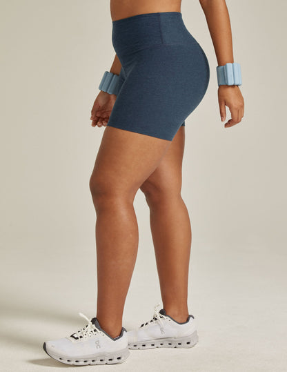 Beyond Yoga High Waisted 5" Spacedye Biker Shorts - Nocturnal Navy