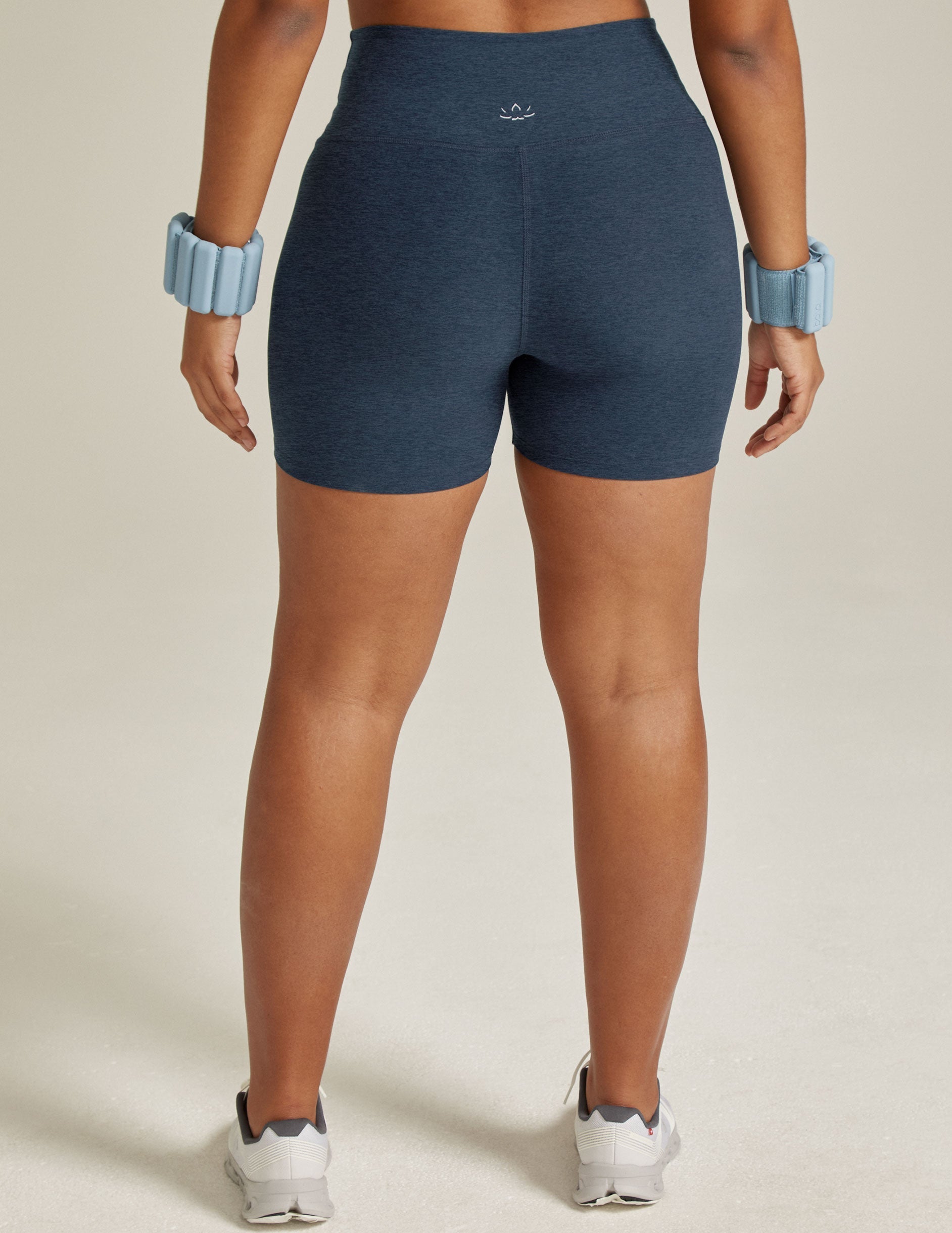 Beyond Yoga High Waisted 5" Spacedye Biker Shorts - Nocturnal Navy