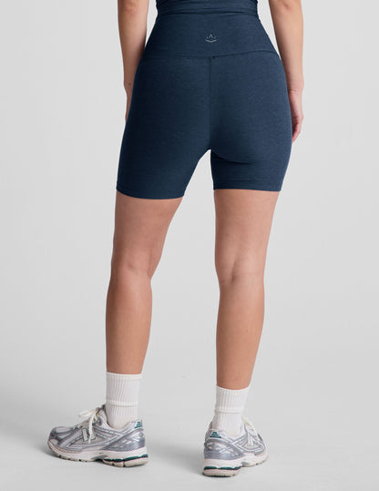 Beyond Yoga High Waisted 5" Spacedye Biker Shorts - Nocturnal Navy