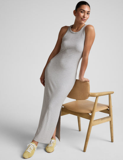 Beyond Yoga Ribbed High Neck Maxi Dress
