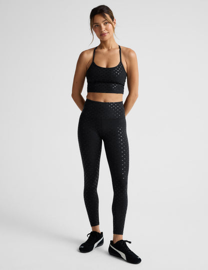 Beyond Yoga Black Gold Mini Moons SoftShine High Waisted Midi Legging