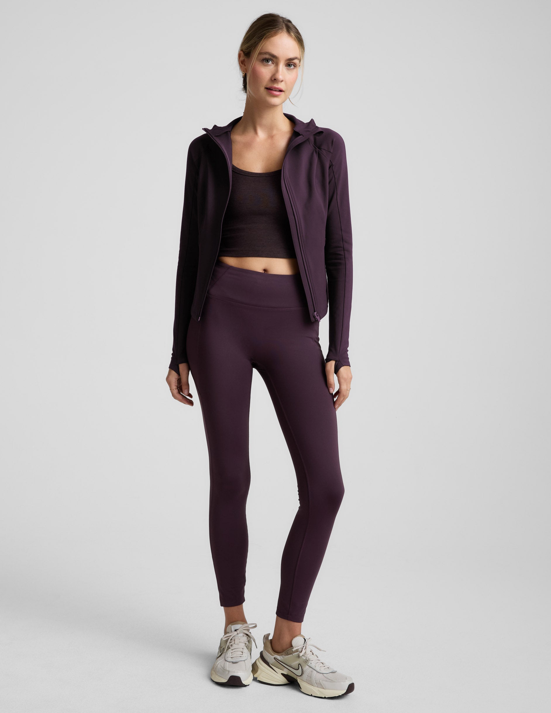 Beyond Yoga Pacer Fleece-Backed Zip Pocket Full Length Legging