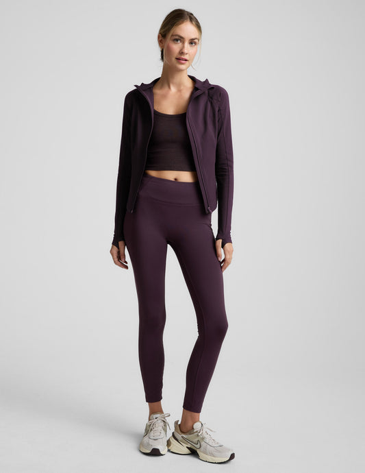 Beyond Yoga Pacer Fleece-Backed Zip Pocket Full Length Legging
