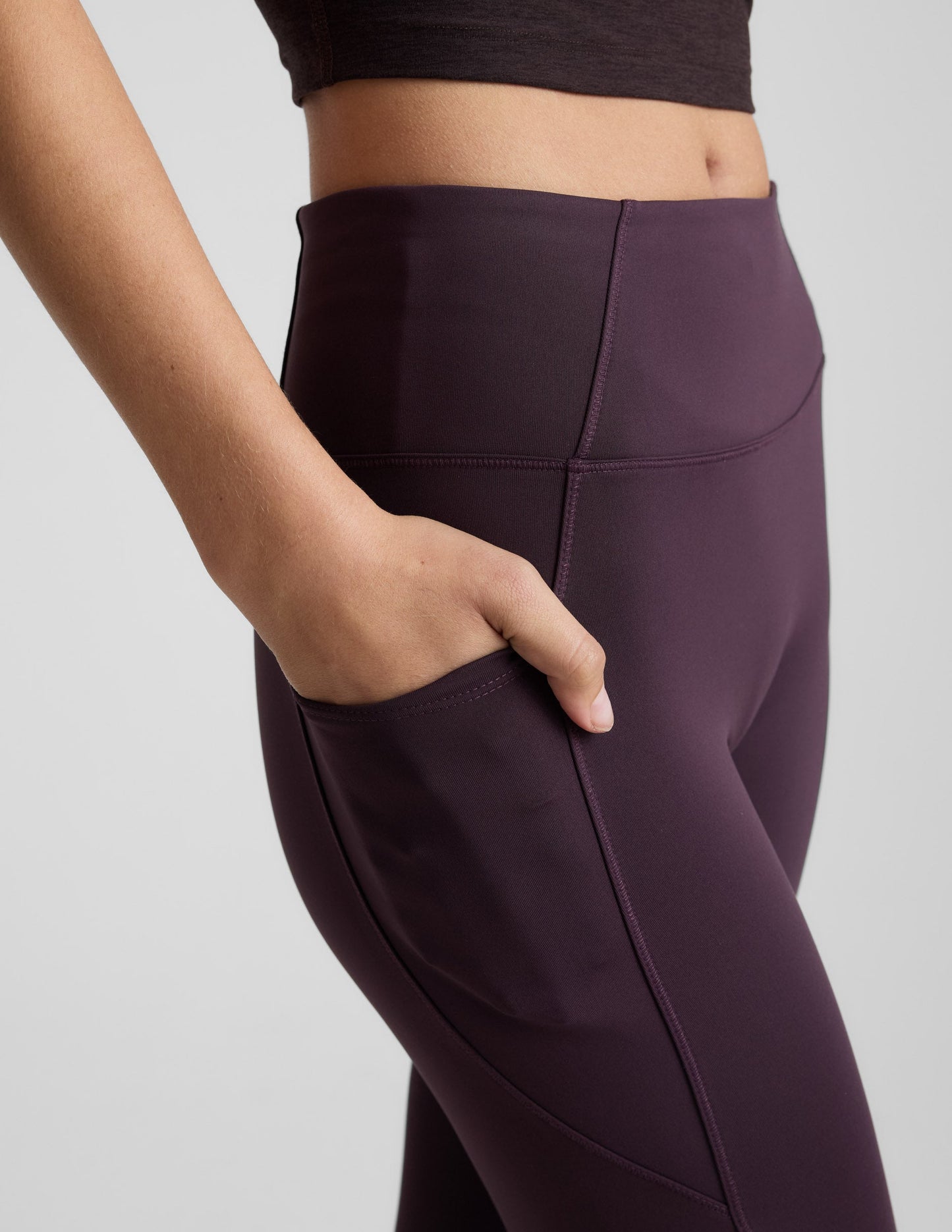 Beyond Yoga Pacer Fleece-Backed Zip Pocket Full Length Legging