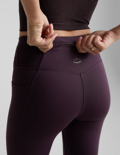 Beyond Yoga Pacer Fleece-Backed Zip Pocket Full Length Legging