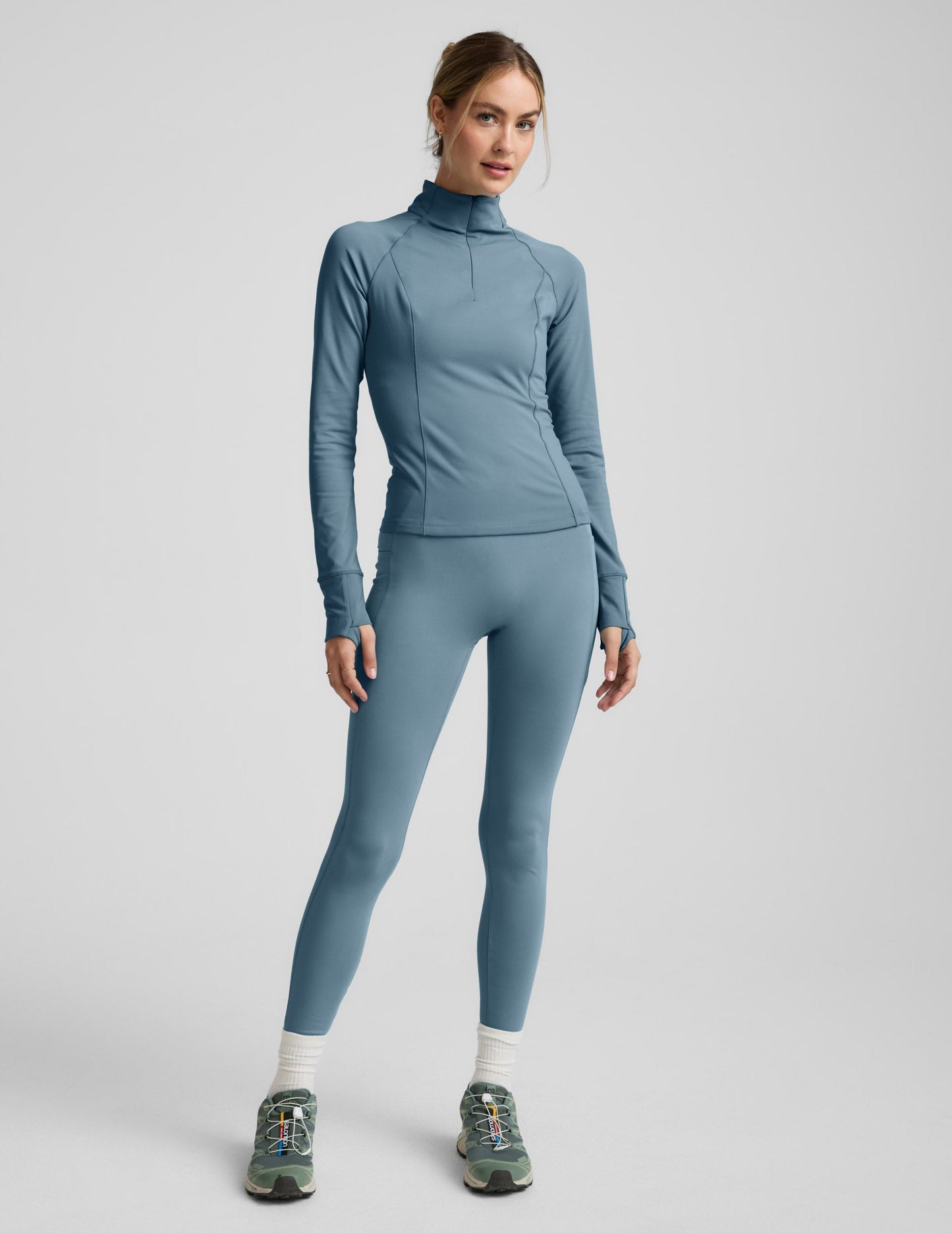 Beyond Yoga Pacer Fleece-Backed Zip Pocket Full Length Legging