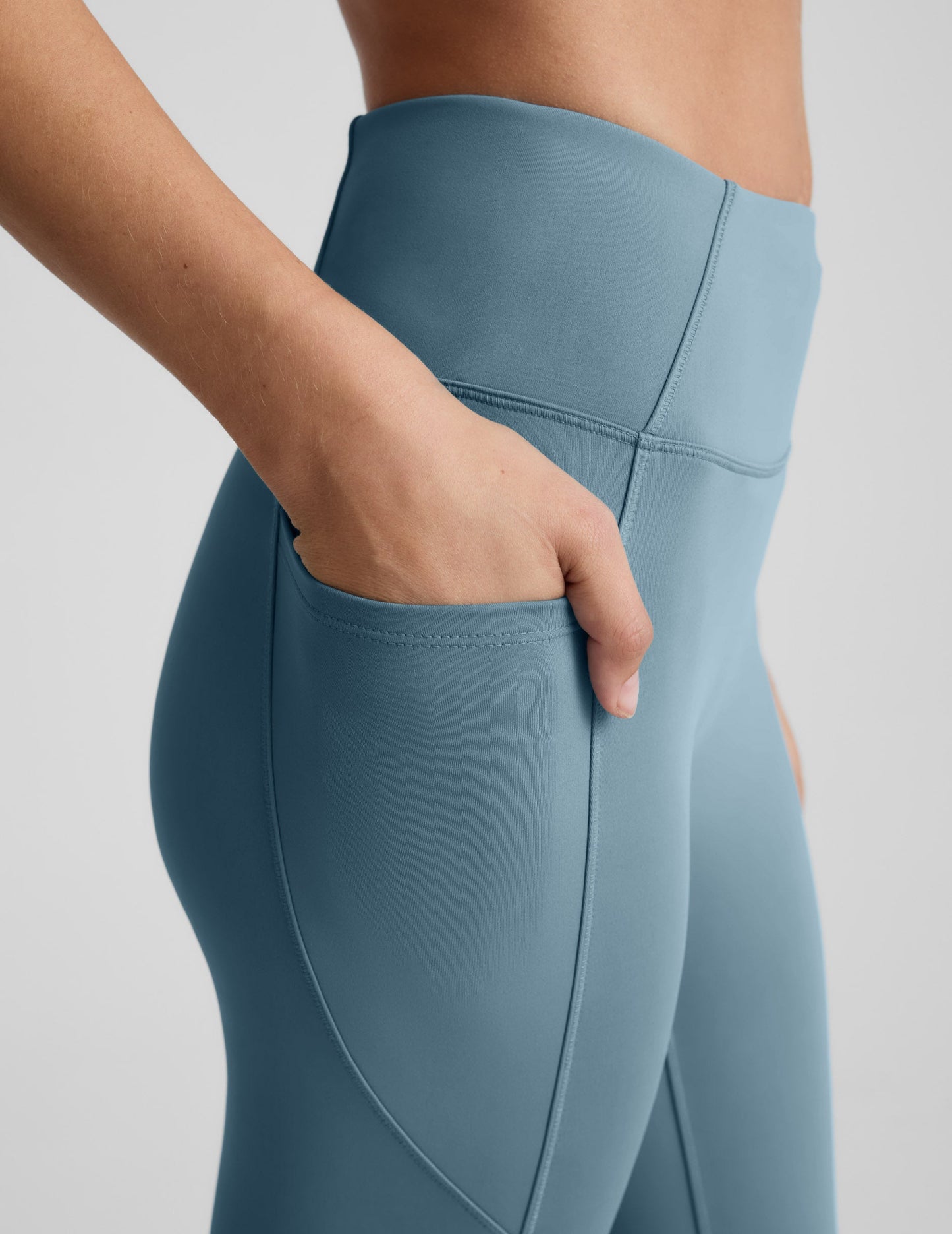 Beyond Yoga Pacer Fleece-Backed Zip Pocket Full Length Legging