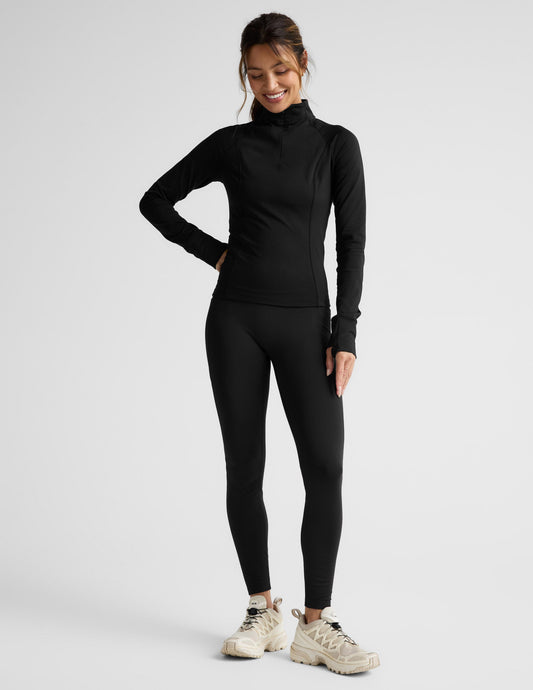 Beyond Yoga Pacer Fleece-Backed Zip Pocket Full Length Legging