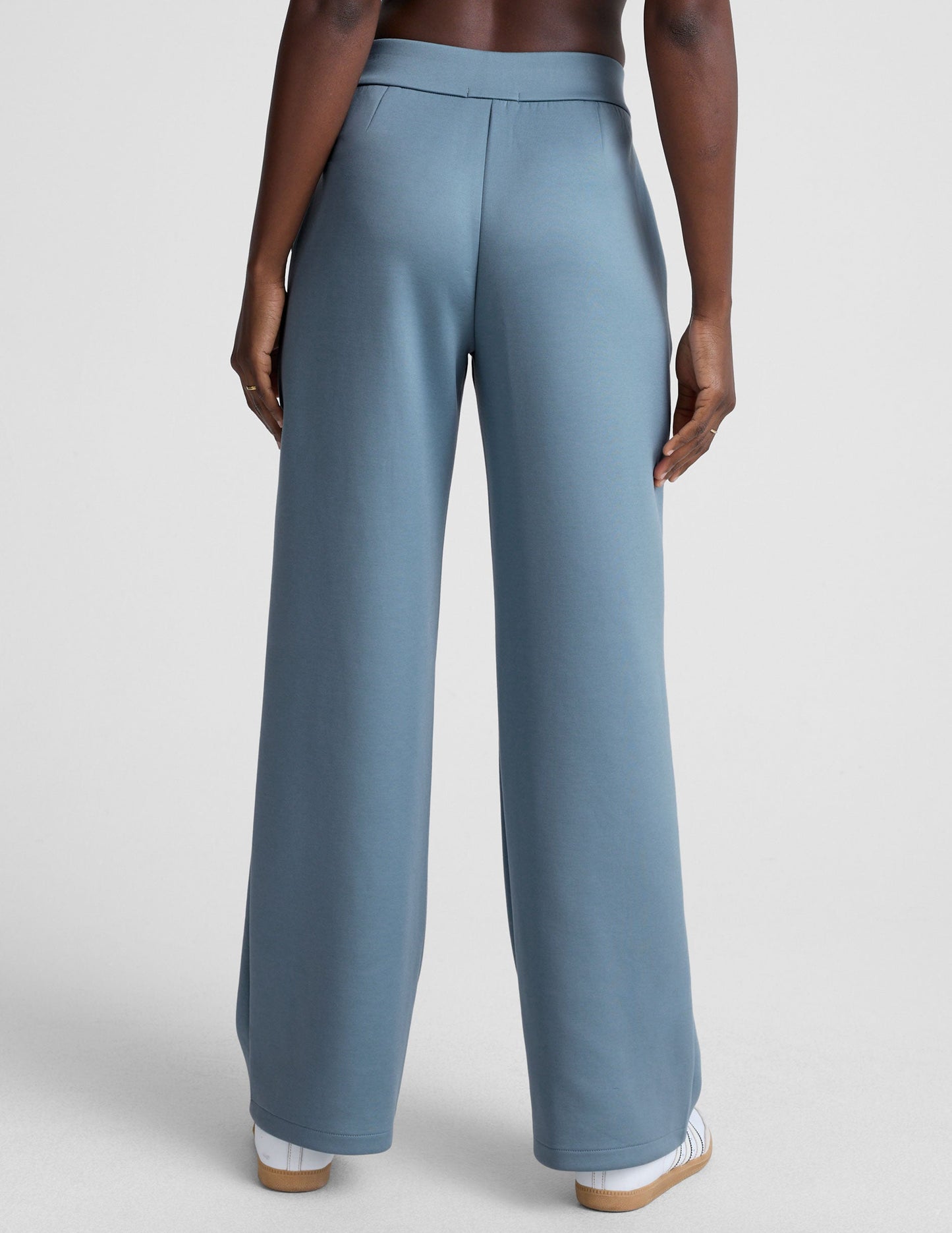 Beyond Yoga Wide Leg Pull On In The Flow Pants - Lunar Blue