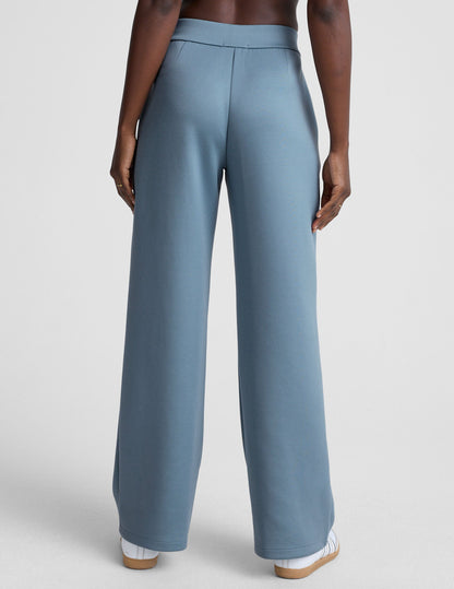 Beyond Yoga Wide Leg Pull On In The Flow Pants - Lunar Blue