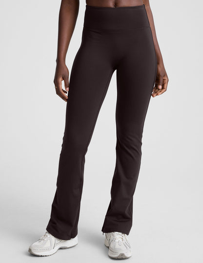 Beyond Yoga Women's High Waisted Bootcut Fleece Pants - Dark Chocolate