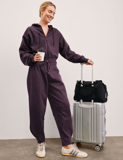 Beyond Yoga LuxeFleece Barrel Fleece Sweatpant - Eggplant Purple
