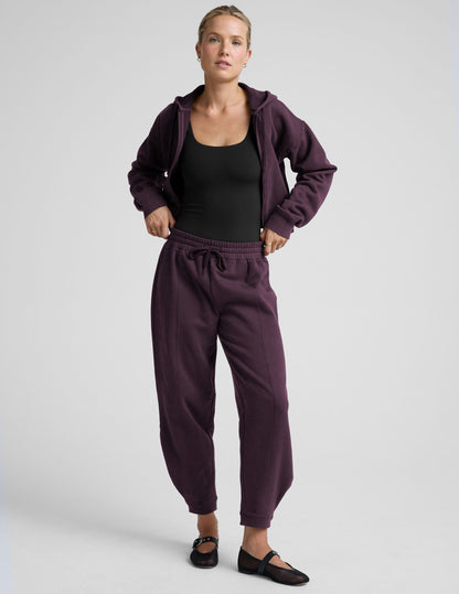 Beyond Yoga LuxeFleece Barrel Fleece Sweatpant - Eggplant Purple