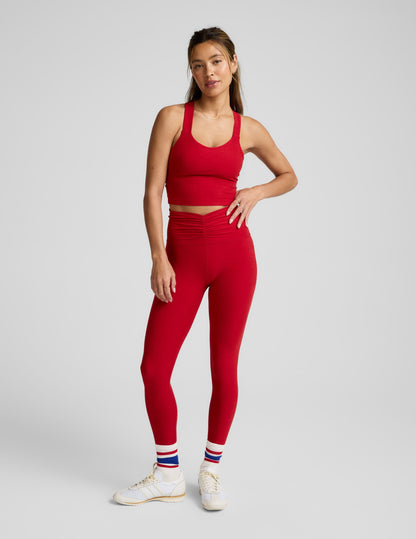 Beyond Yoga Spacedye Twist Through Cropped Tank