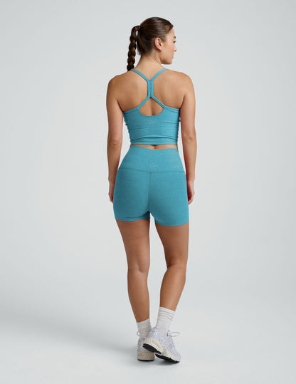 Beyond Yoga Women's High Waisted 3-Inch Spacedye Shorts - Surfer Blue