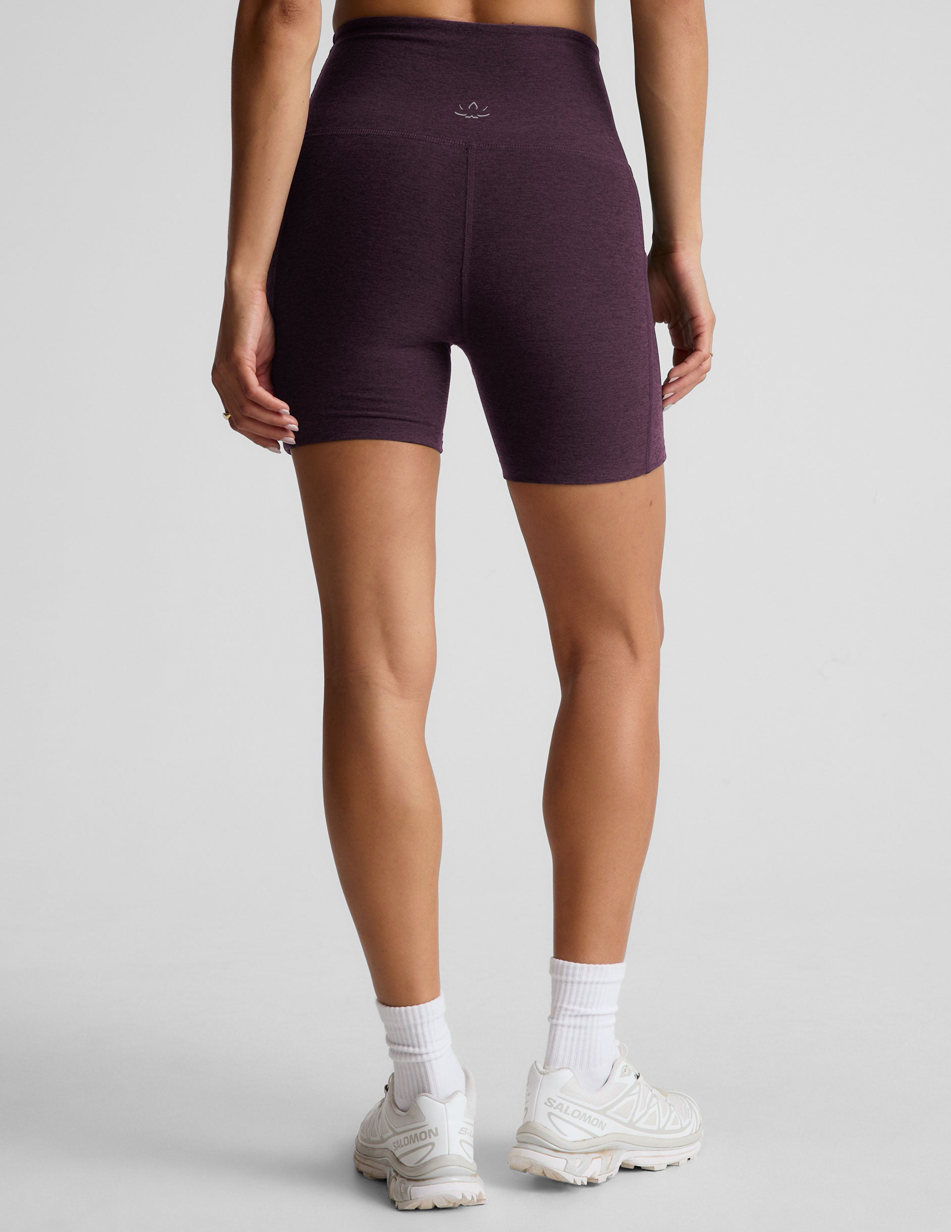 Beyond Yoga Women's High Waisted Spacedye Biker Shorts - Purple