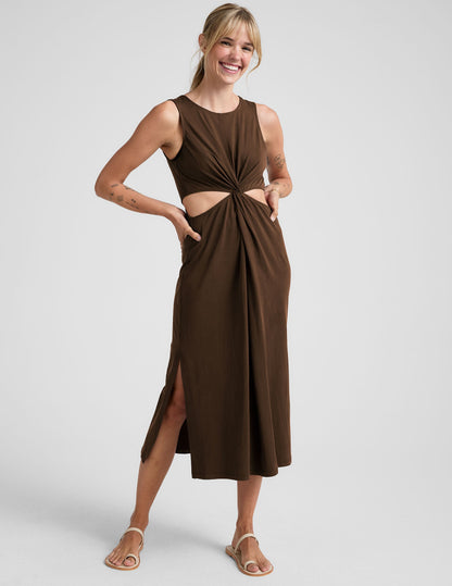 Beyond Yoga Around The World Front Twist Dress