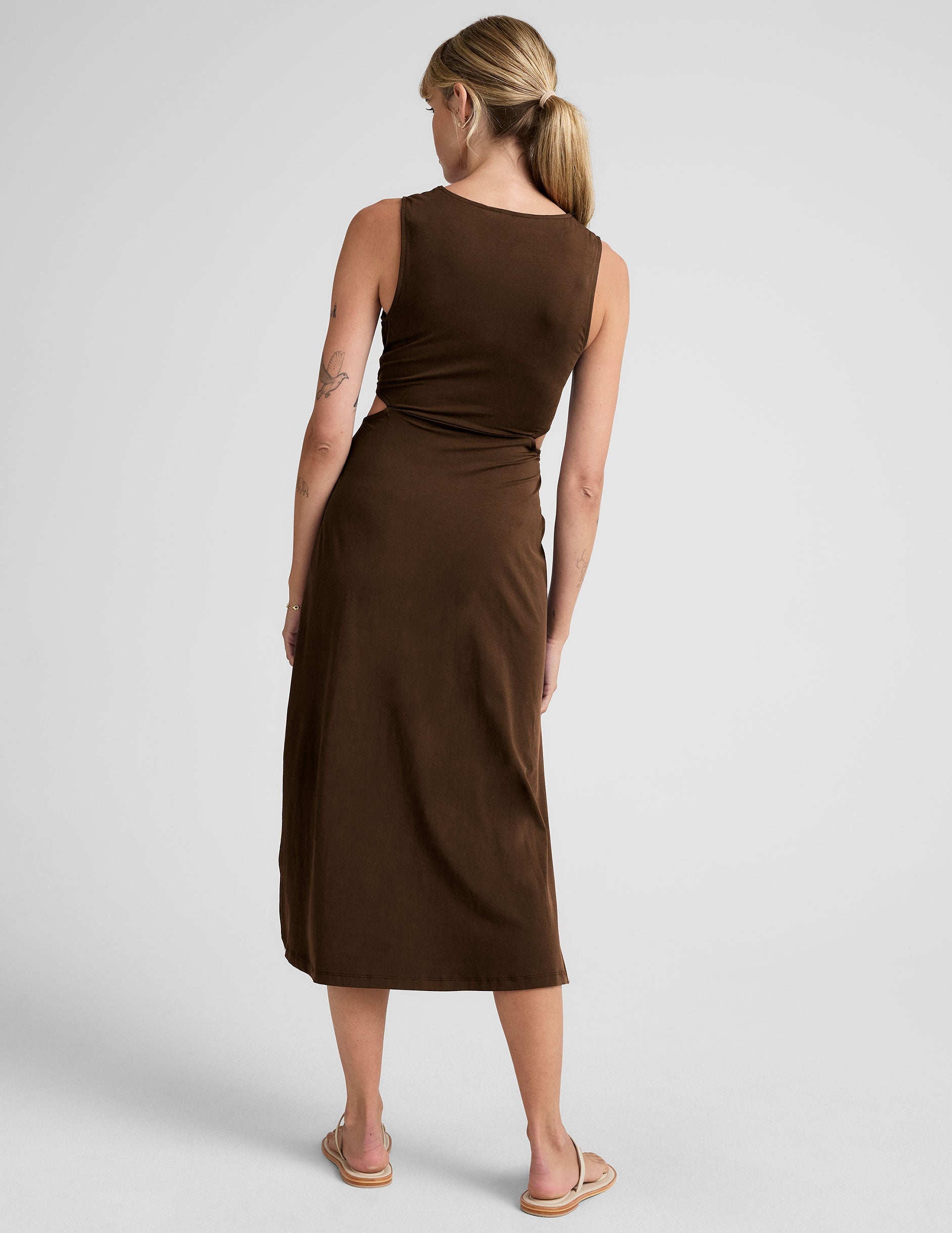 Beyond Yoga Around The World Front Twist Dress
