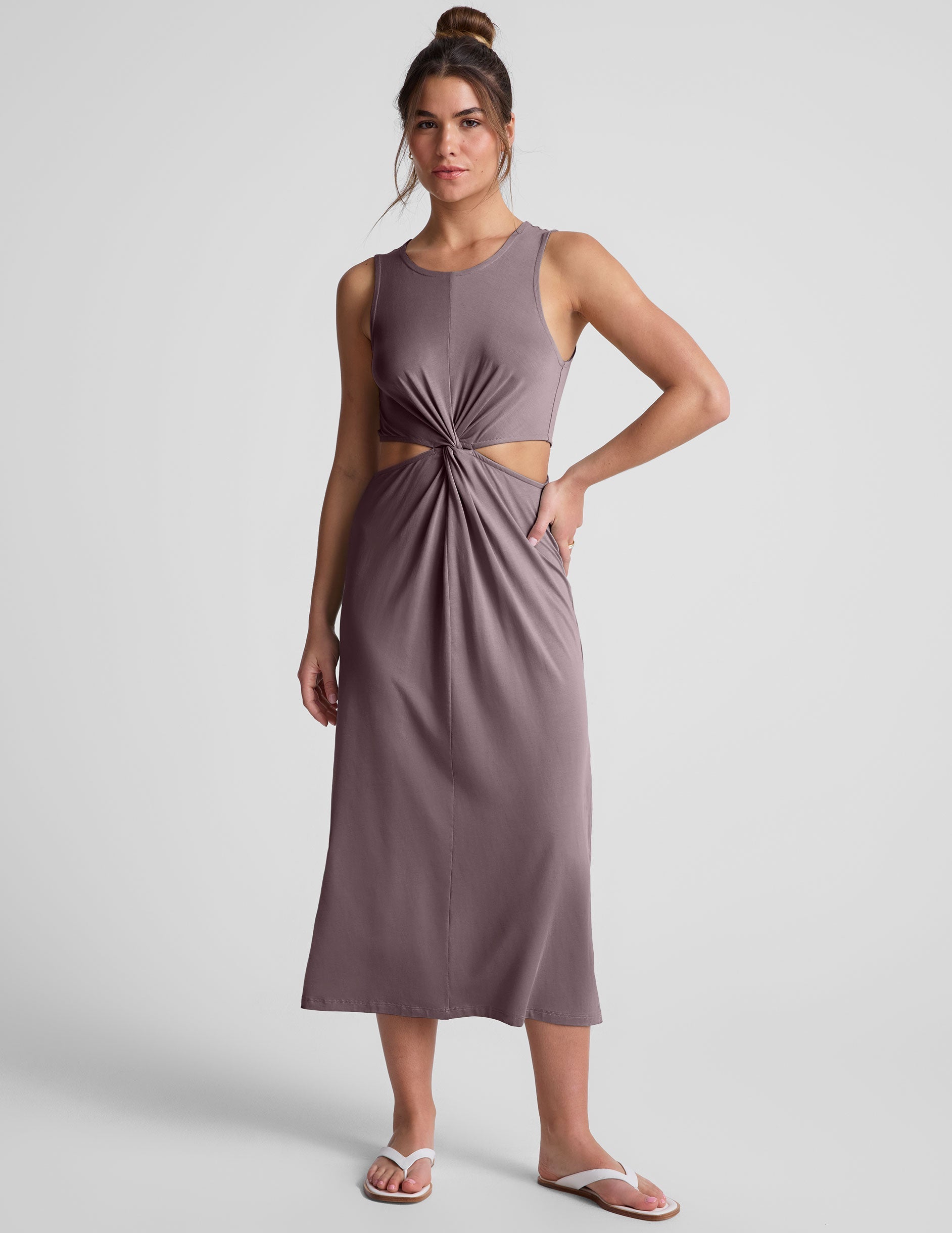 Beyond Yoga Around The World Front Twist Dress