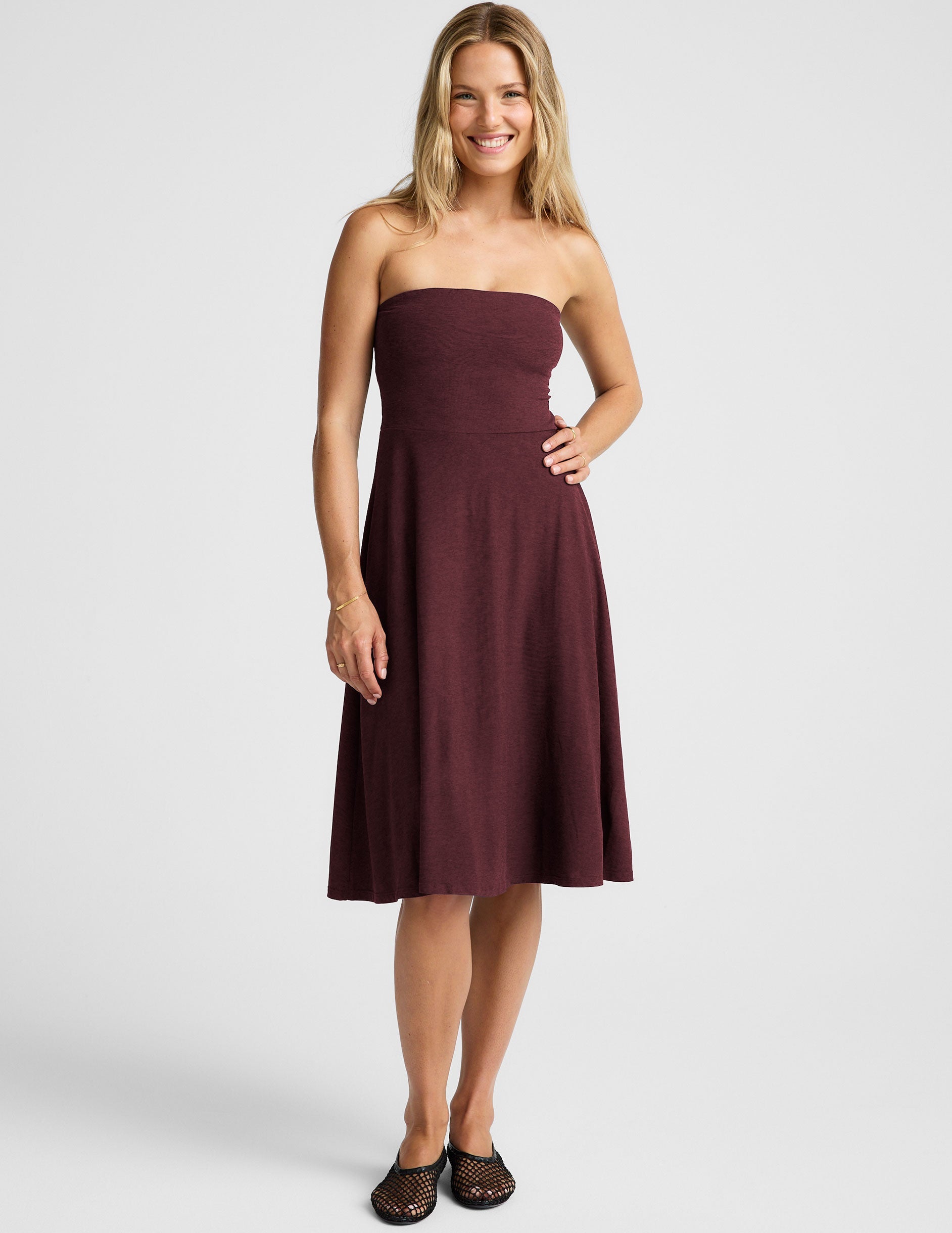 Beyond Yoga Featherweight Strapless Dress
