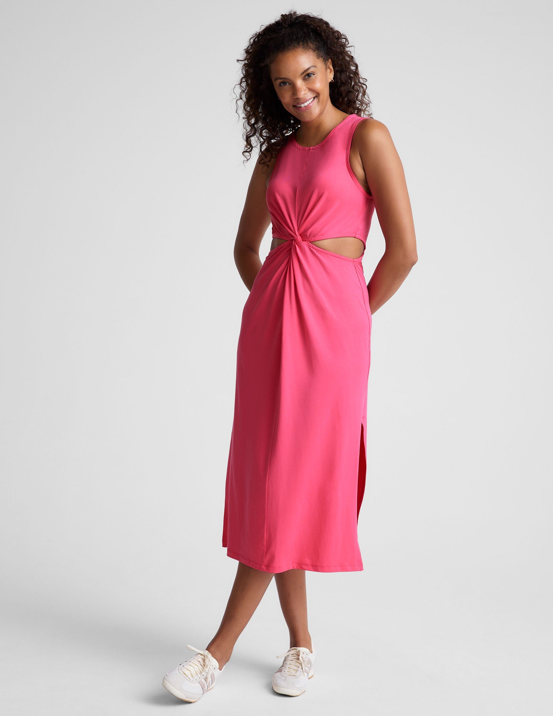 Beyond Yoga Around The World Front Twist Dress