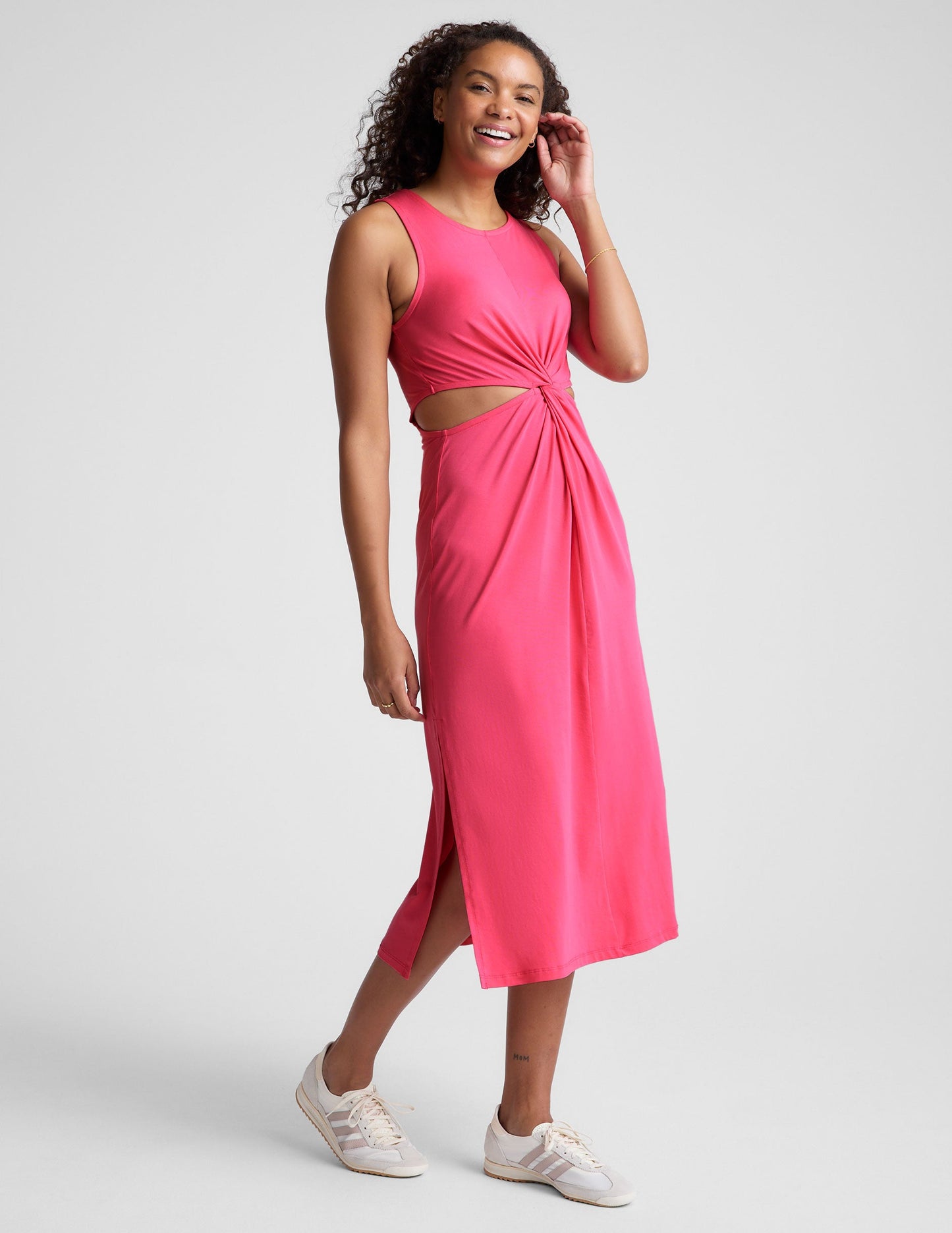 Beyond Yoga Around The World Front Twist Dress