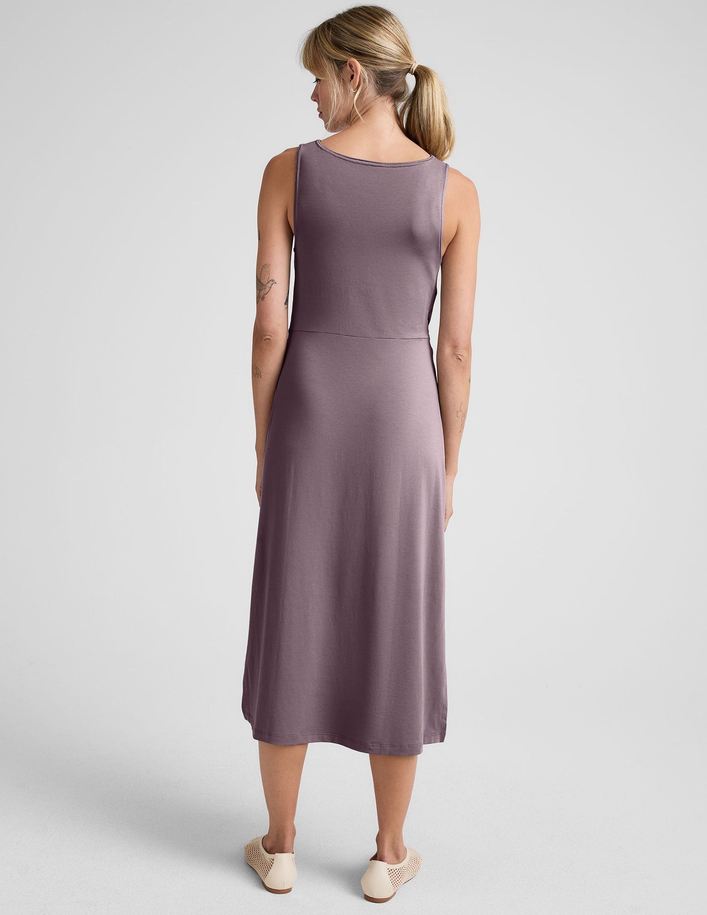 Beyond Yoga Rotation Side Twist Midi Dress
