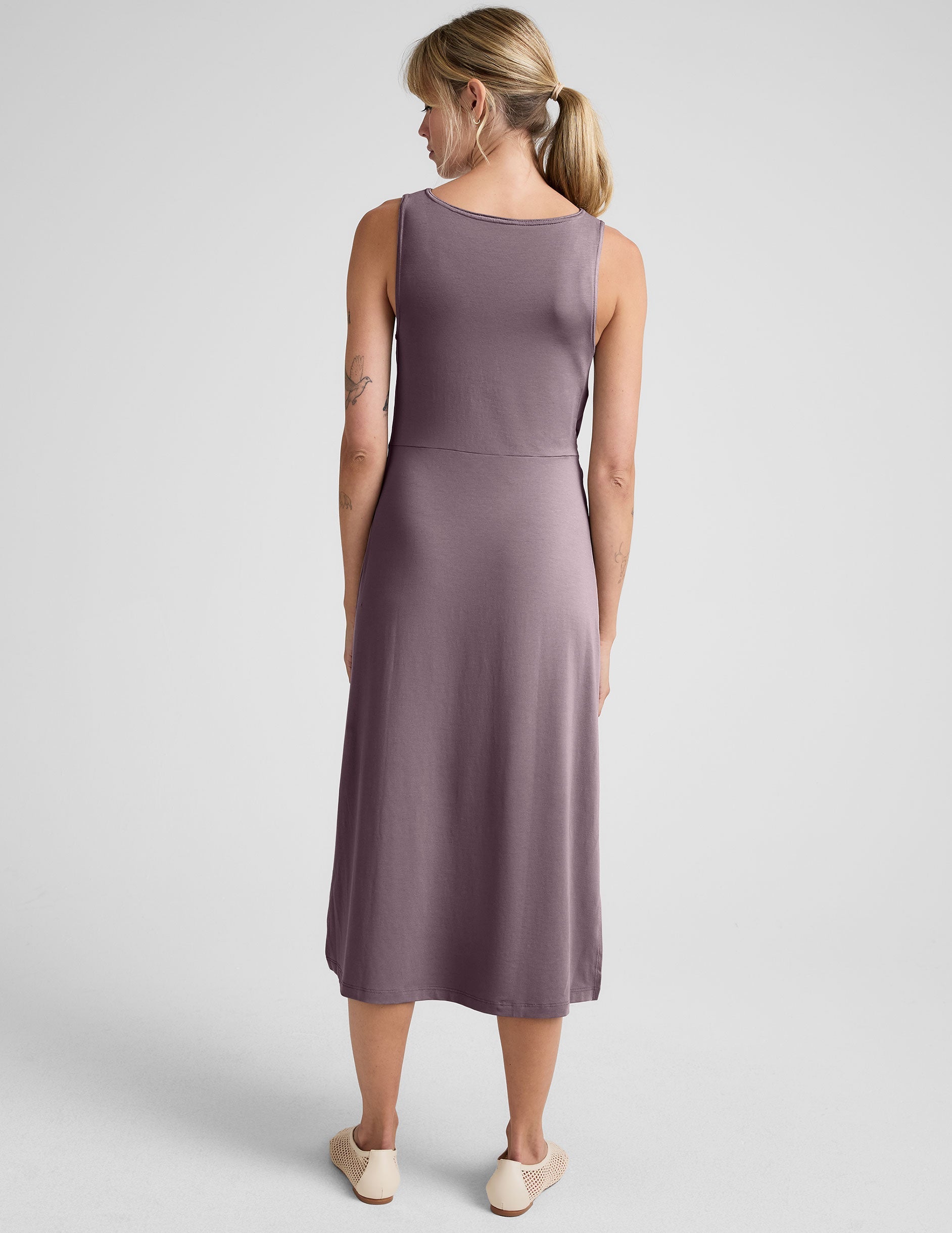 Beyond Yoga Rotation Side Twist Midi Dress
