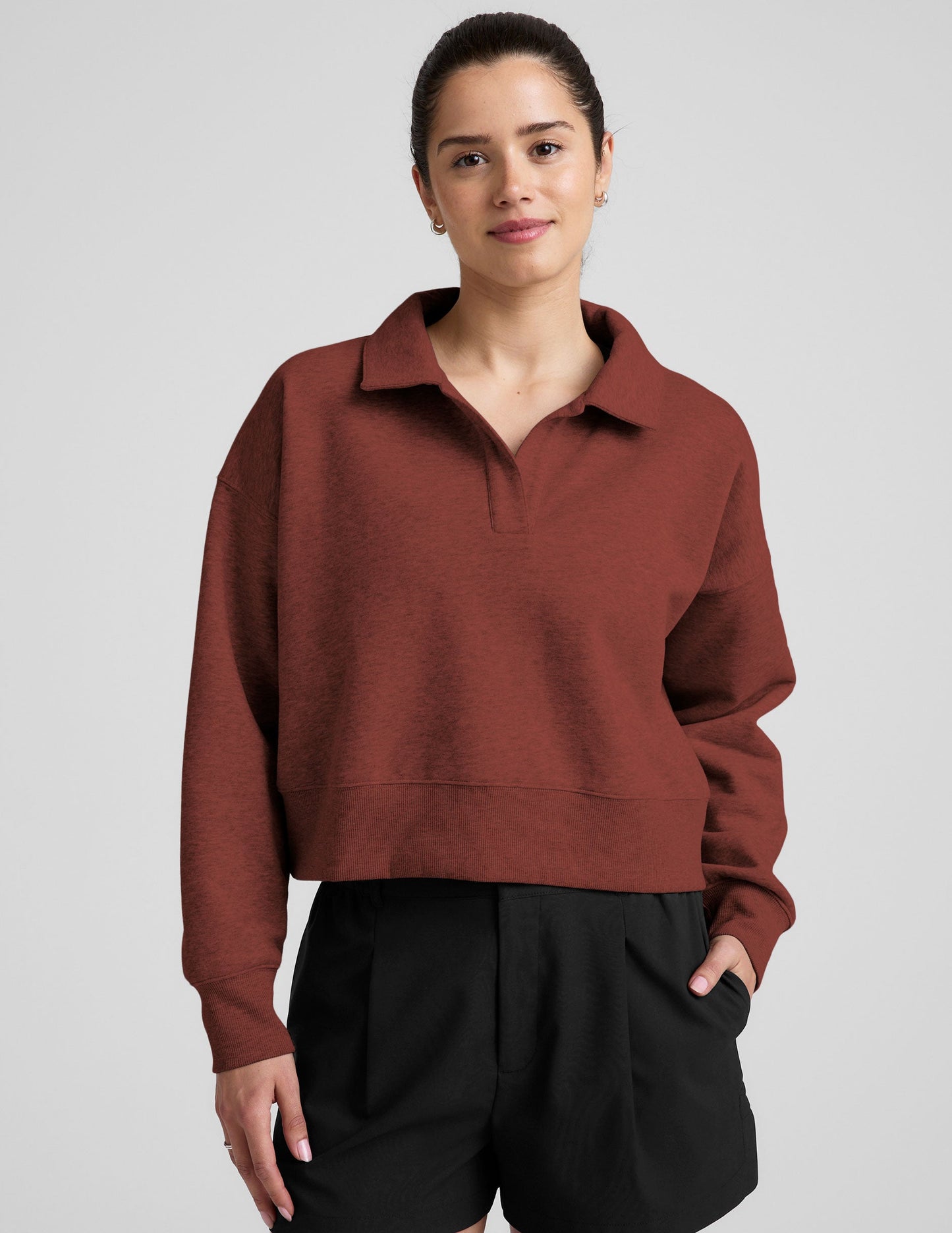 Beyond Yoga LuxeFleece Collared Sweatshirt