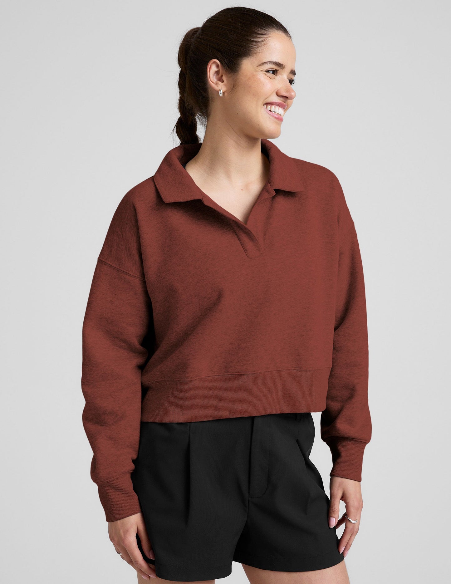 Beyond Yoga LuxeFleece Collared Sweatshirt