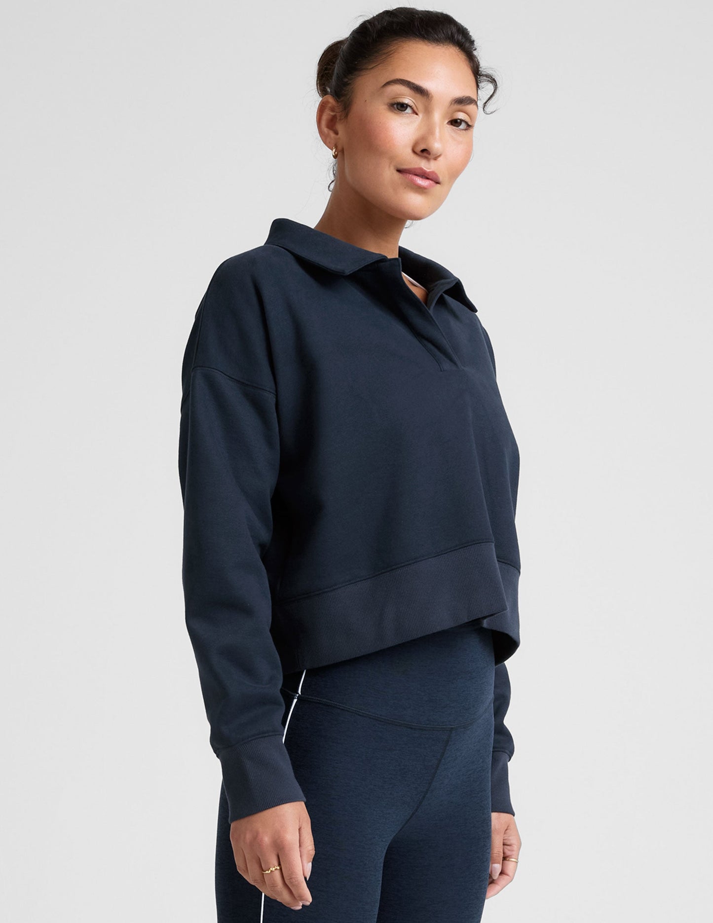 Beyond Yoga LuxeFleece Collared Sweatshirt