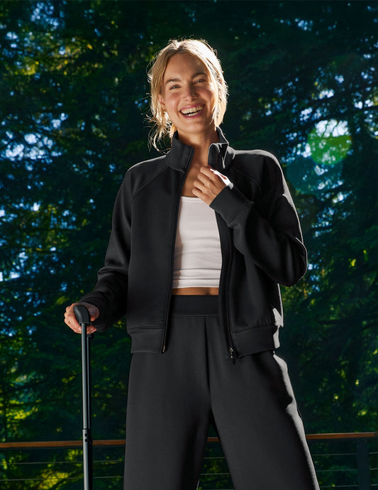 Beyond Yoga In The Flow Bomber Jacket