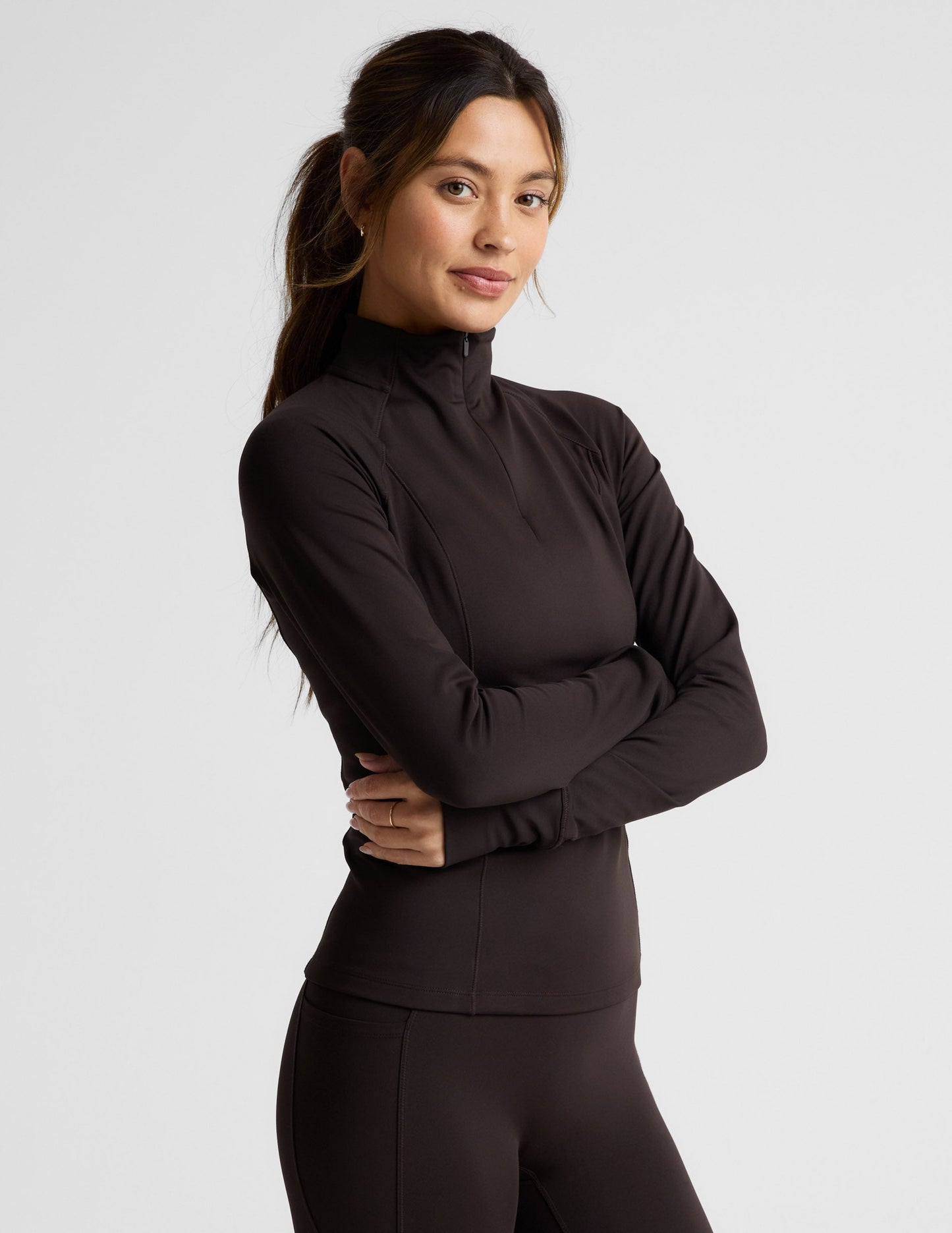 Beyond Yoga Pacer Fleece-Backed 1/4 Zip Pullover