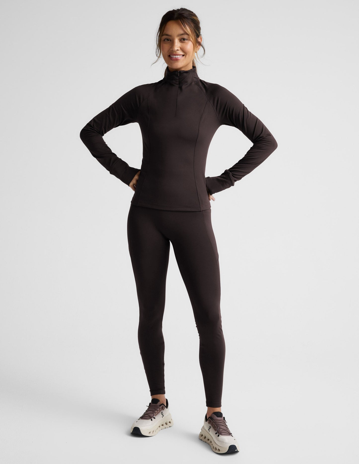 Beyond Yoga Pacer Fleece-Backed 1/4 Zip Pullover