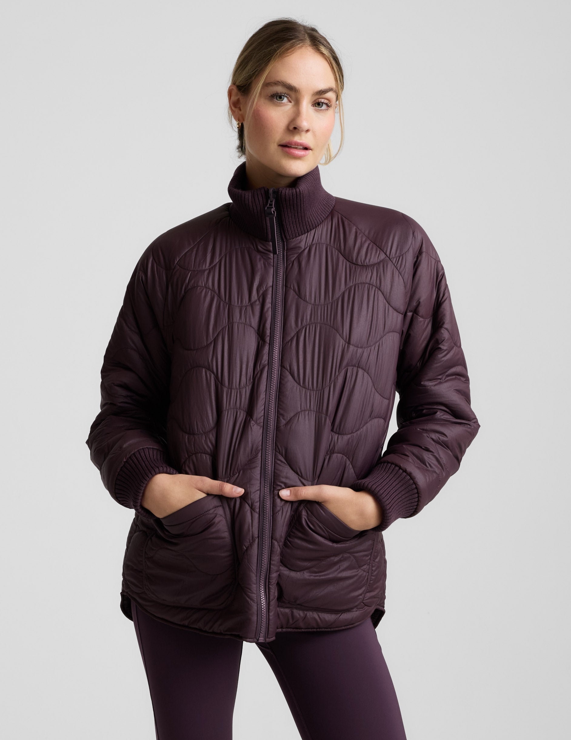 Beyond Yoga 2-Way Quilted Jacket