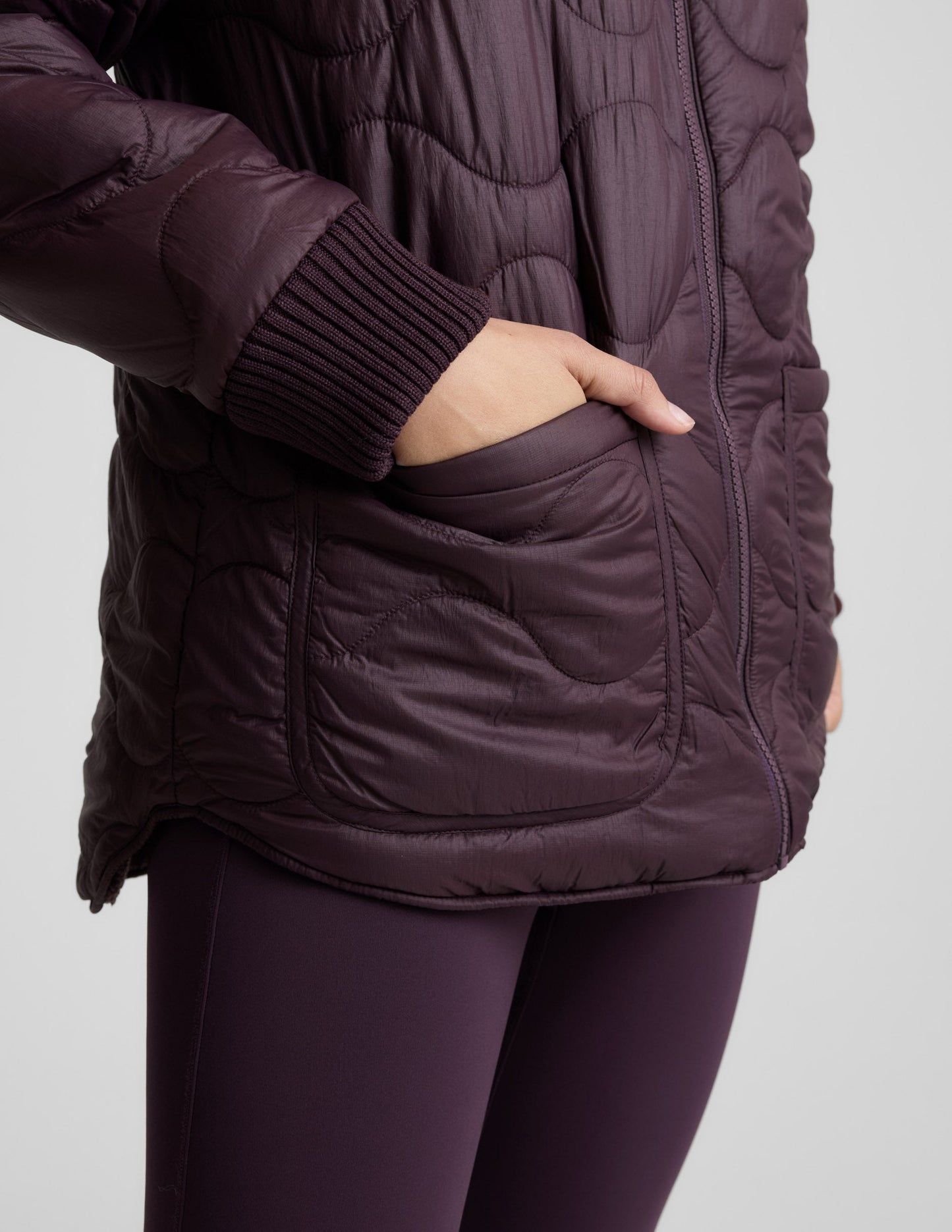 Beyond Yoga 2-Way Quilted Jacket