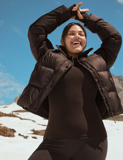 Beyond Yoga Big Cozy Hooded Puffer Jacket