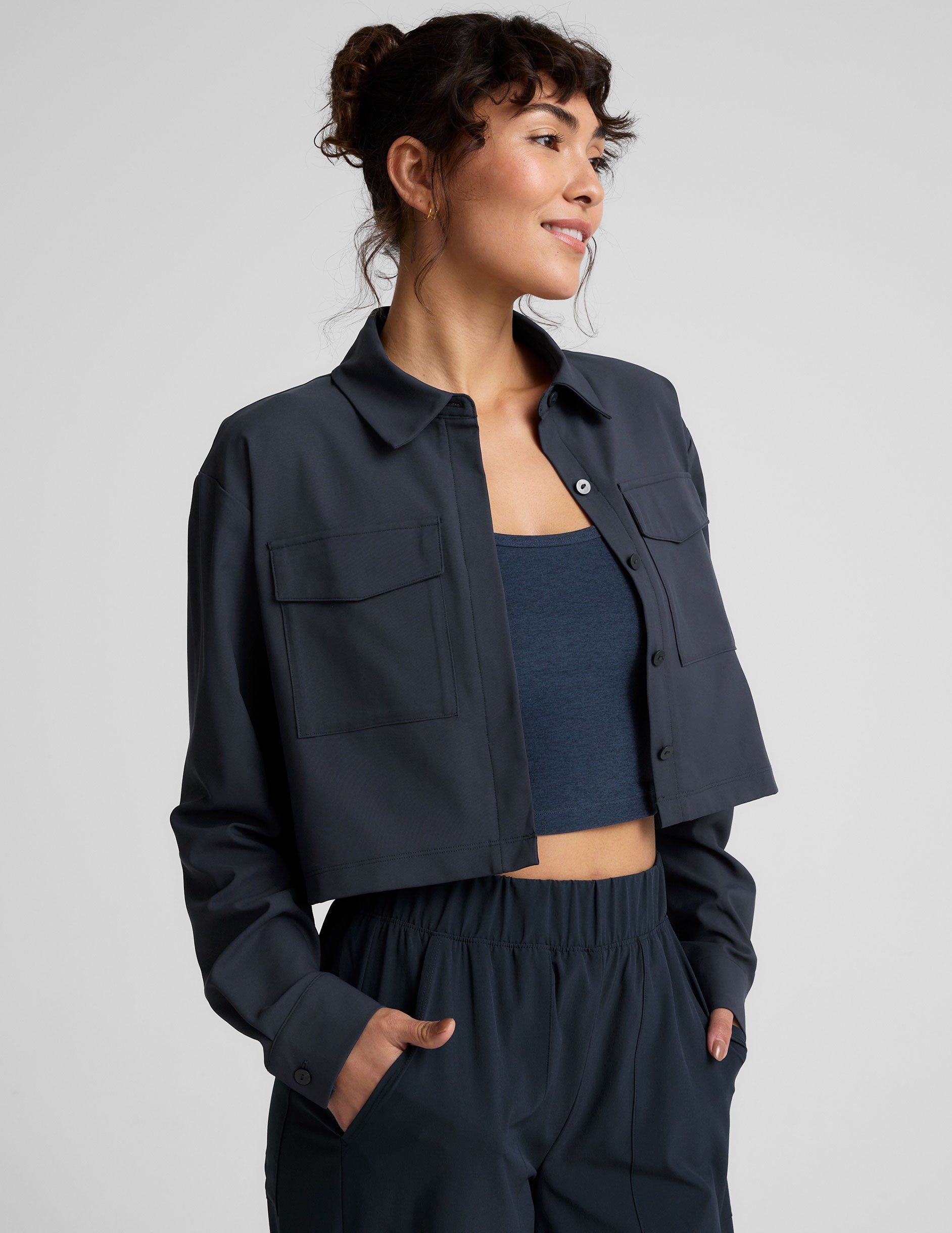 Beyond Yoga Midtown Cropped Jacket