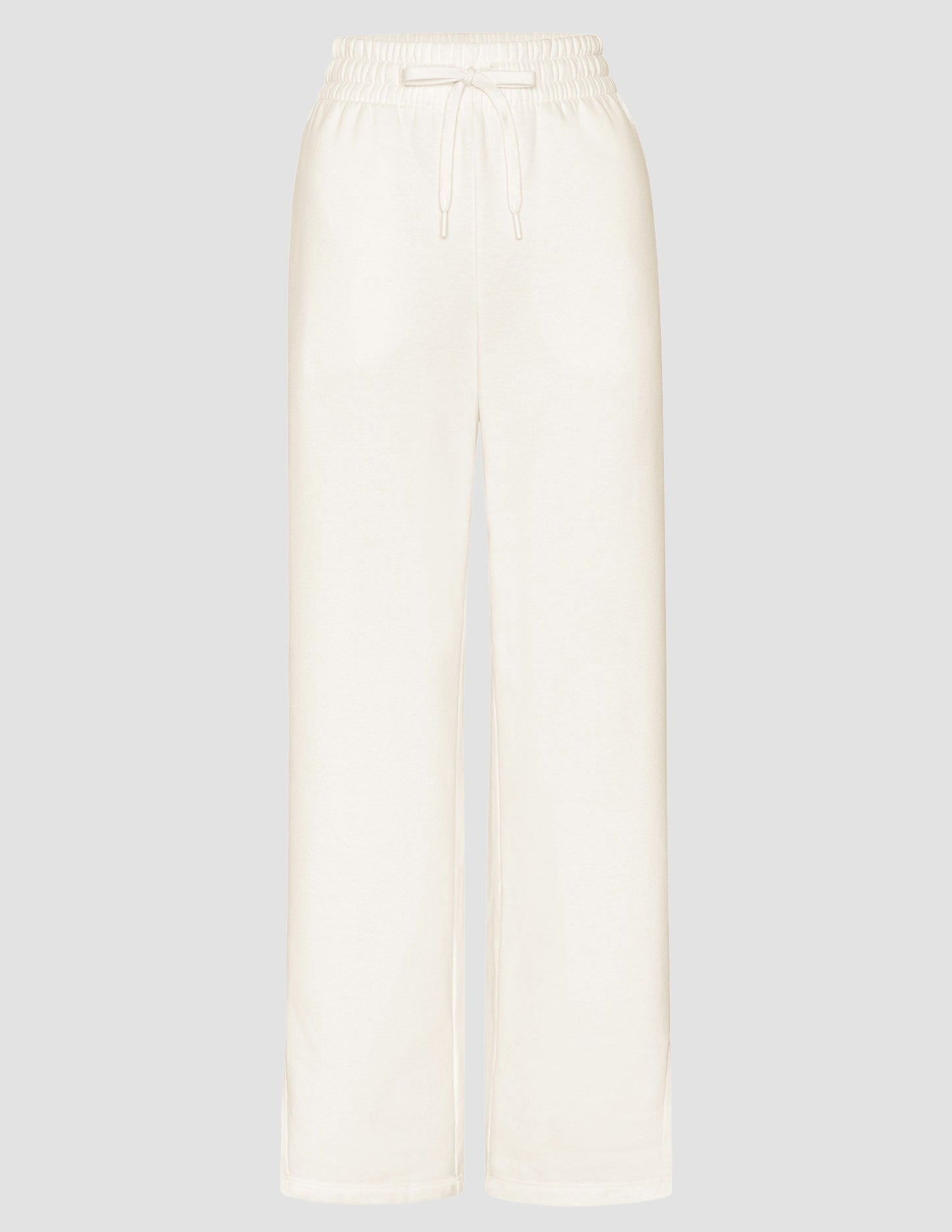 Beyond Yoga Side Slit Wide Leg LuxeFleece Pants - Fresh Snow