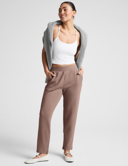 Beyond Yoga Women's Tapered Ankle SoftSpring Pants - Rosey Taupe