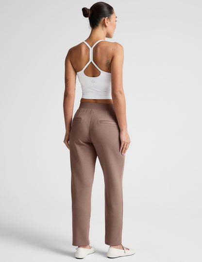 Beyond Yoga Women's Tapered Ankle SoftSpring Pants - Rosey Taupe