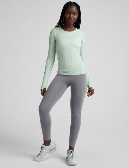 Beyond Yoga Pacer Fleece-Backed Zip Pocket Full Length Legging